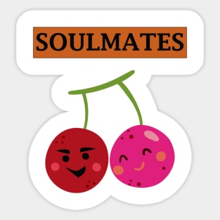 Soulmates Fruit Sticker